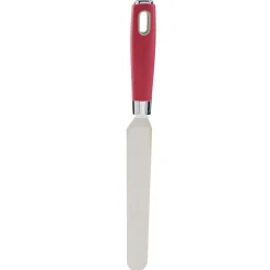 Spatule à crêpe en inox avec manche en polypropylène rouge