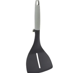 Spatule à trou polyamide manche en polypropylène gris noir