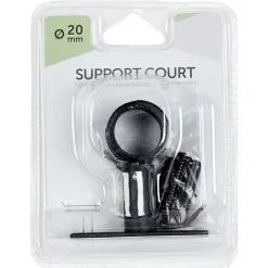 Support court noir mat