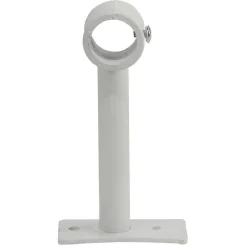 Support extensible métal blanc pour tringle à rideau Ø2xL8/16,5cm