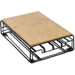 Support machine à café avec tiroir à capsules 21x31xH7,5cm