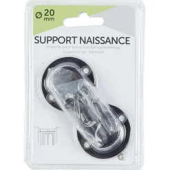 Support naissance pour tringle x2 noir