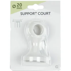 Support plafond pour tringle blanc