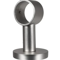 Support plafond pour tringle gris métal