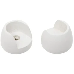 Support pour tringle naissance en bois certifié FSC® Blanc Ø20 mm x2