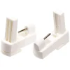 Support pour vitrage à clipser plastique blanc x2