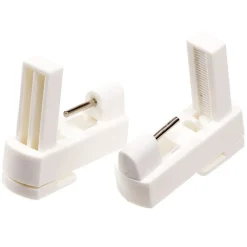 Support pour vitrage à clipser plastique blanc x2