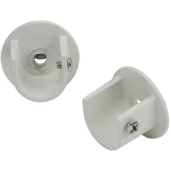 Support tringle à rideau blanc Ø20mm x2
