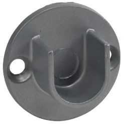 Support tringle à rideau gris Ø16mm x2