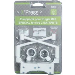 Support tringle Spécial Fenêtre à 2 Battants Oscillo-battant blanc