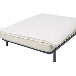 Surmatelas 2 places 160x200 cm blanc