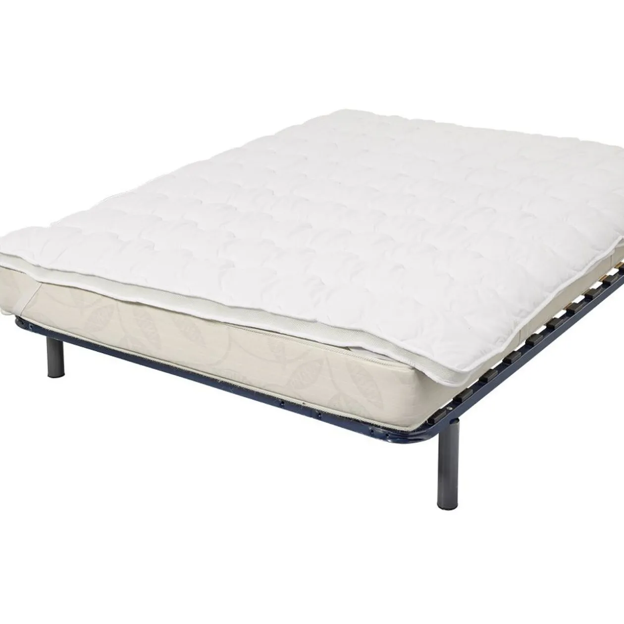 Surmatelas 2 places 160x200 cm blanc