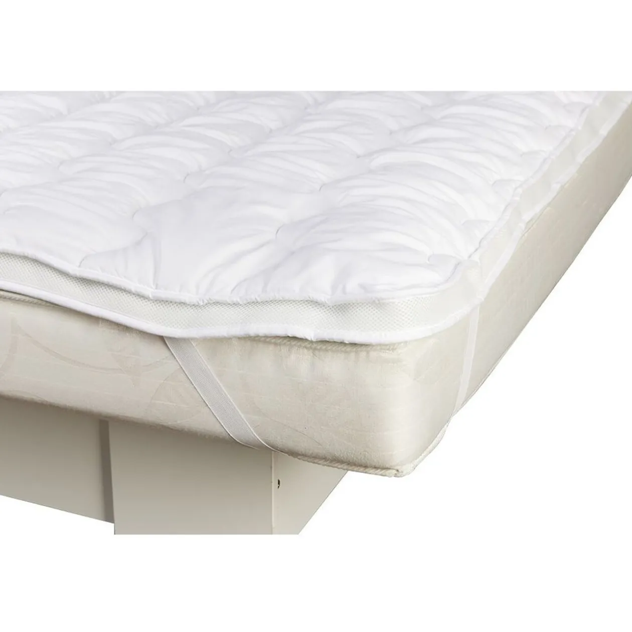 Surmatelas 2 places 160x200 cm blanc