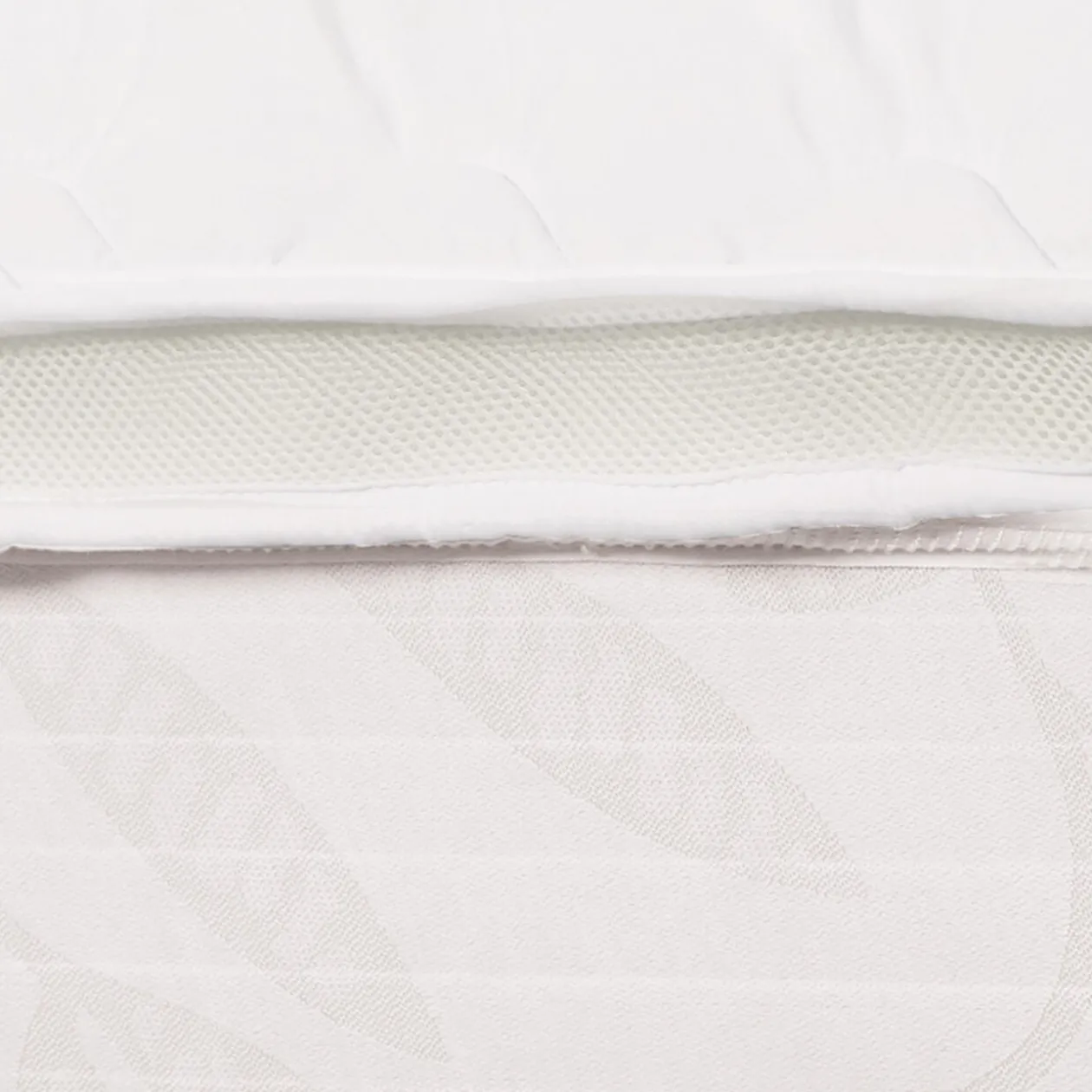 Surmatelas 2 places 160x200 cm blanc