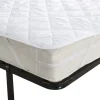 Surmatelas microfibre blanc fixation élastique