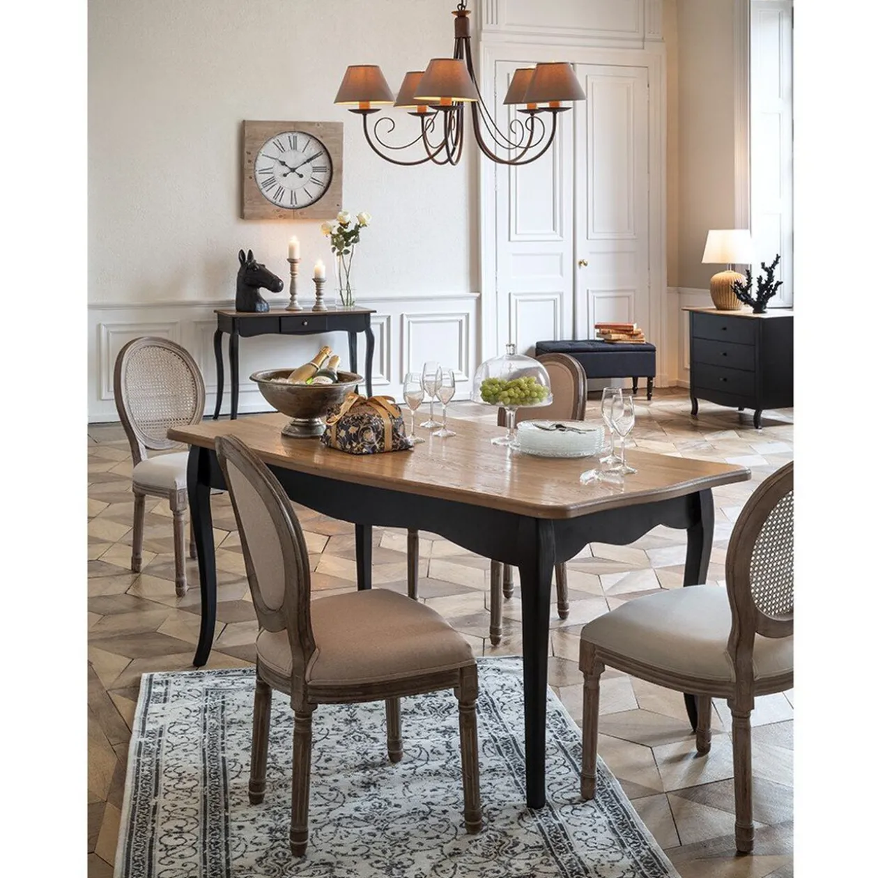 Table 6 couverts Birmingham noire et miel