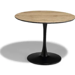 Table 4 couverts Yannick noire et bois clair