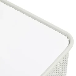 Table basse à roulettes Mahel 50x30x49cm métal vert pâle