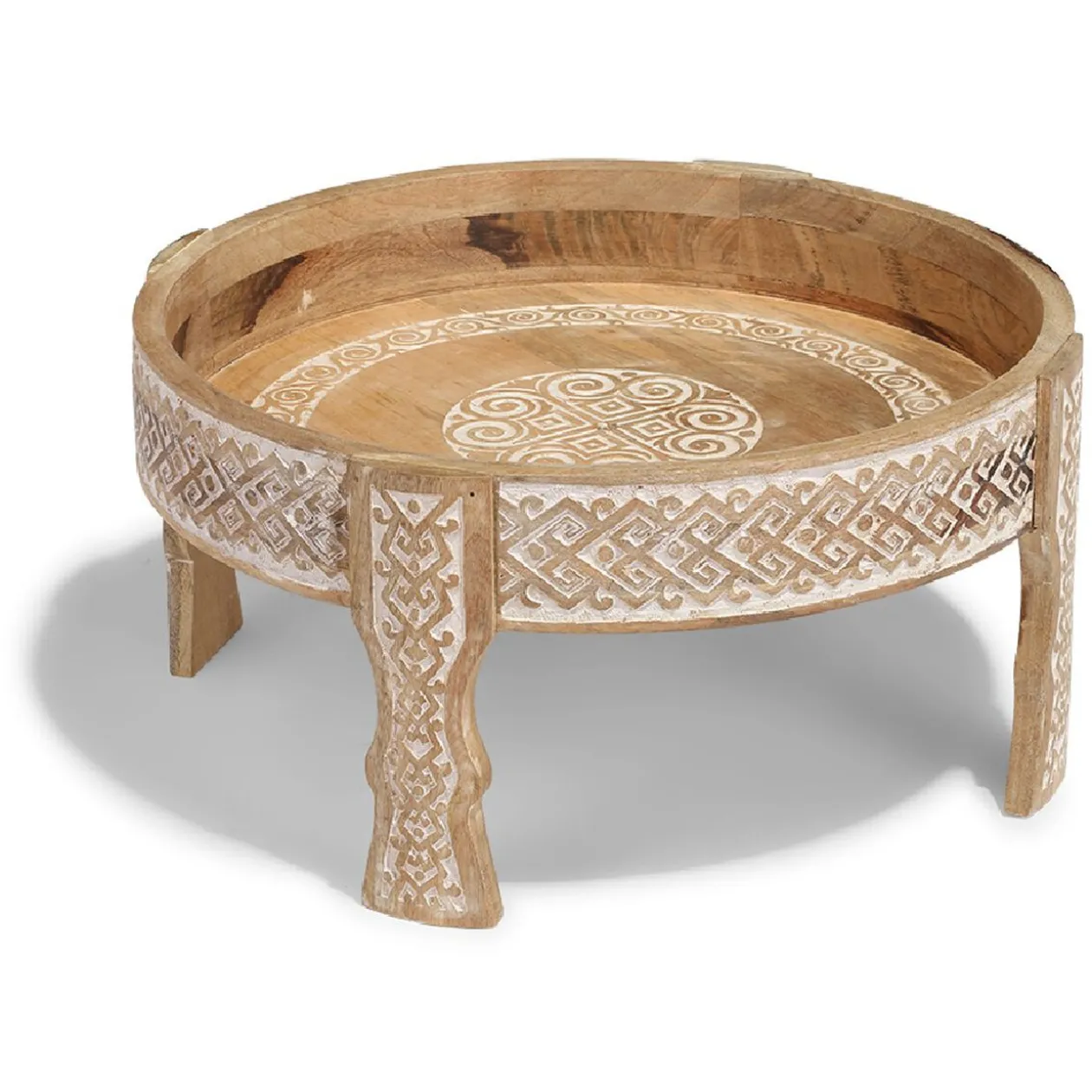 Table basse Anissa effet blanchi