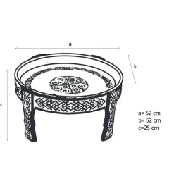 Table basse Anissa effet blanchi