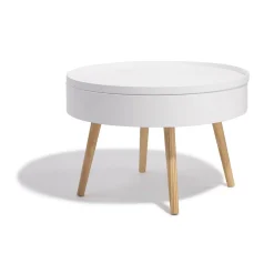 Table basse coffre blanche Bergen