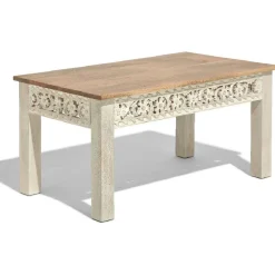 Table basse Mumbai manguier effet blanchi