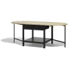 Table basse rabattable noire Bristol 1 tiroir