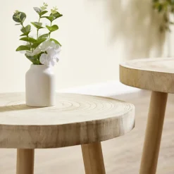 Table basse Rustik Ø46xH35cm bois