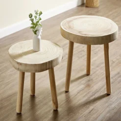 Table basse Rustik Ø46xH35cm bois