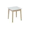 Table d'appoint plateau effet marbre Scarlett 40x40xH45cm
