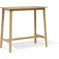 Table de bar et tabourets Baïa bambou naturel