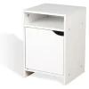 Table de chevet Adam en bois blanc