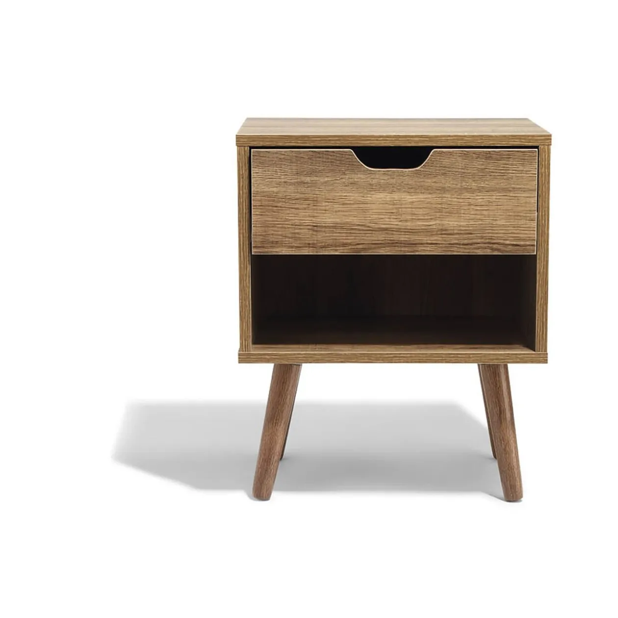 Table de chevet Ellie miel 1 tiroir et 1 niche