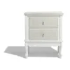 Table de chevet Hortense blanche 2 tiroirs