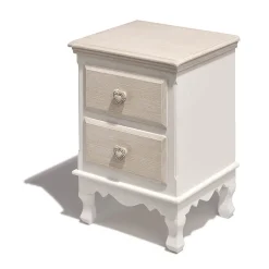 Table de chevet Jules naturel 2 tiroirs