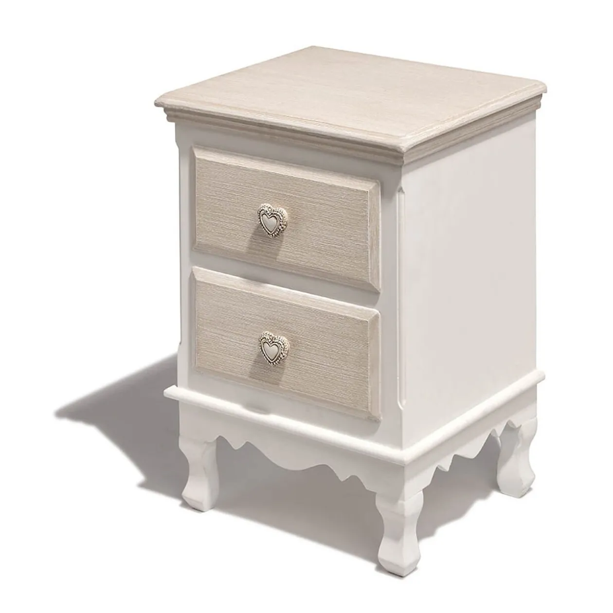 Table de chevet Jules naturel 2 tiroirs