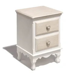 Table de chevet Jules naturel 2 tiroirs