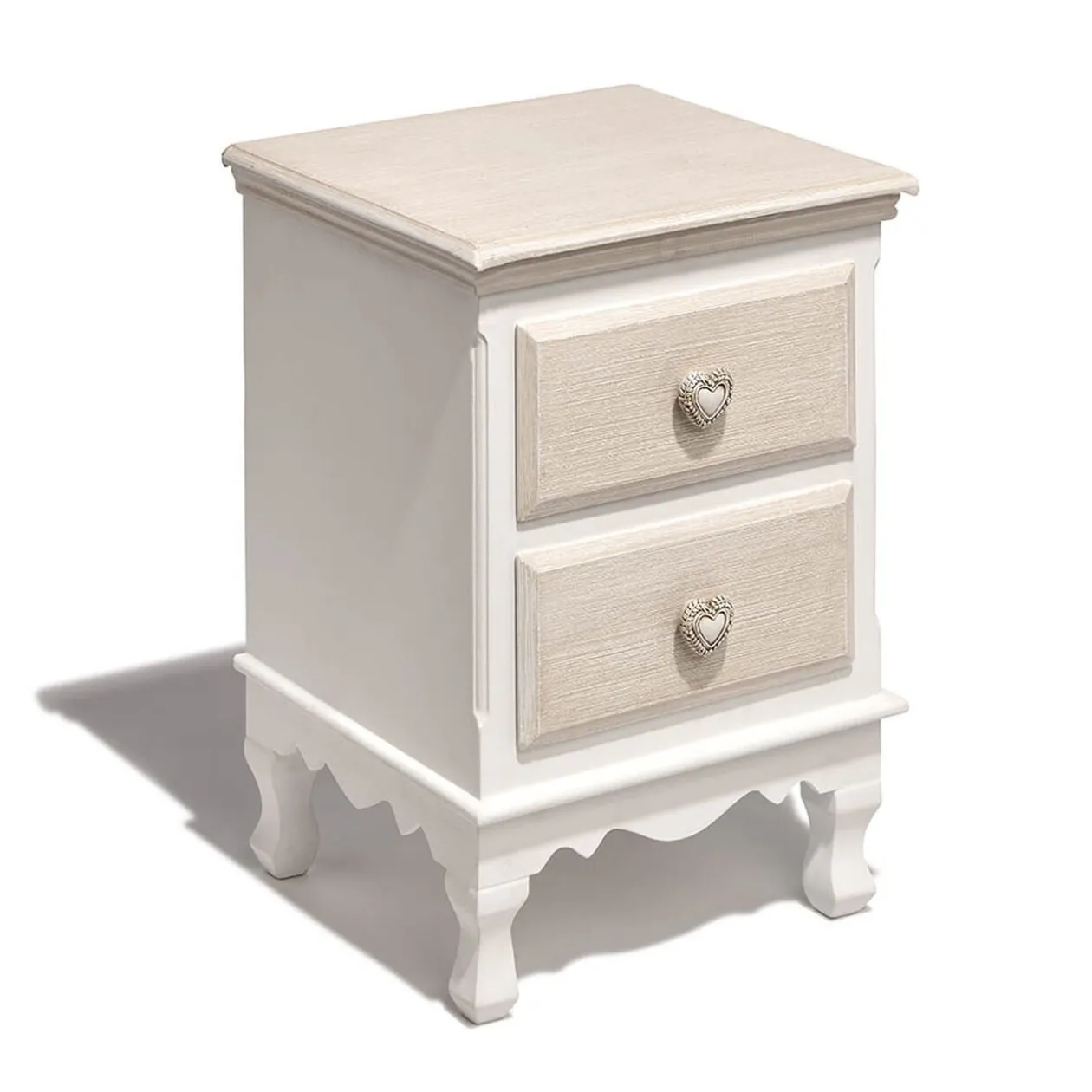 Table de chevet Jules naturel 2 tiroirs