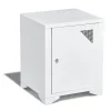 Table de chevet Pittsburgh blanche 1 porte