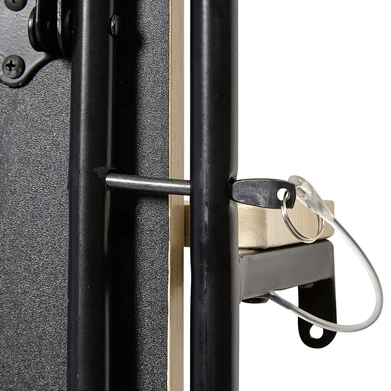 Table 3en1 tableau et étagères noir et naturel