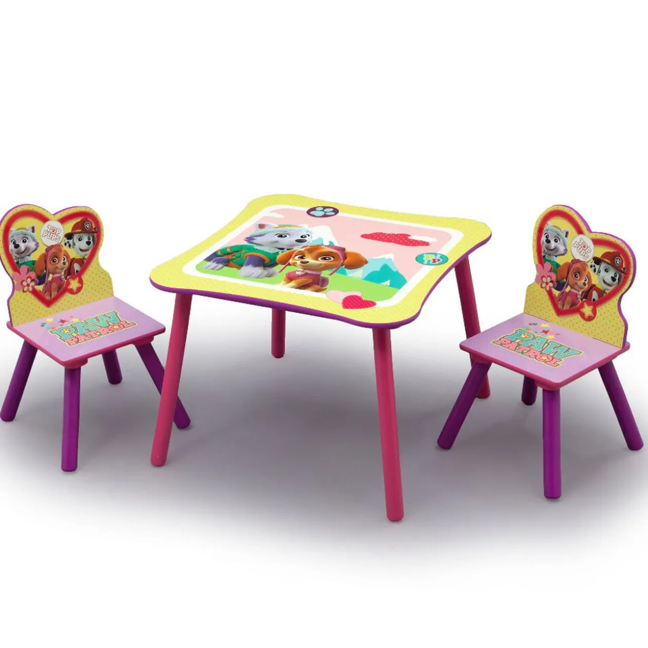 Table et 2 chaises enfant Pat Patrouille