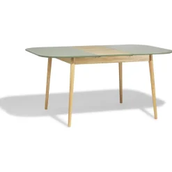 Table extensible 6 à 8 couverts Marty bois et vert olive