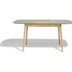 Table extensible 6 à 8 couverts Marty bois et vert olive