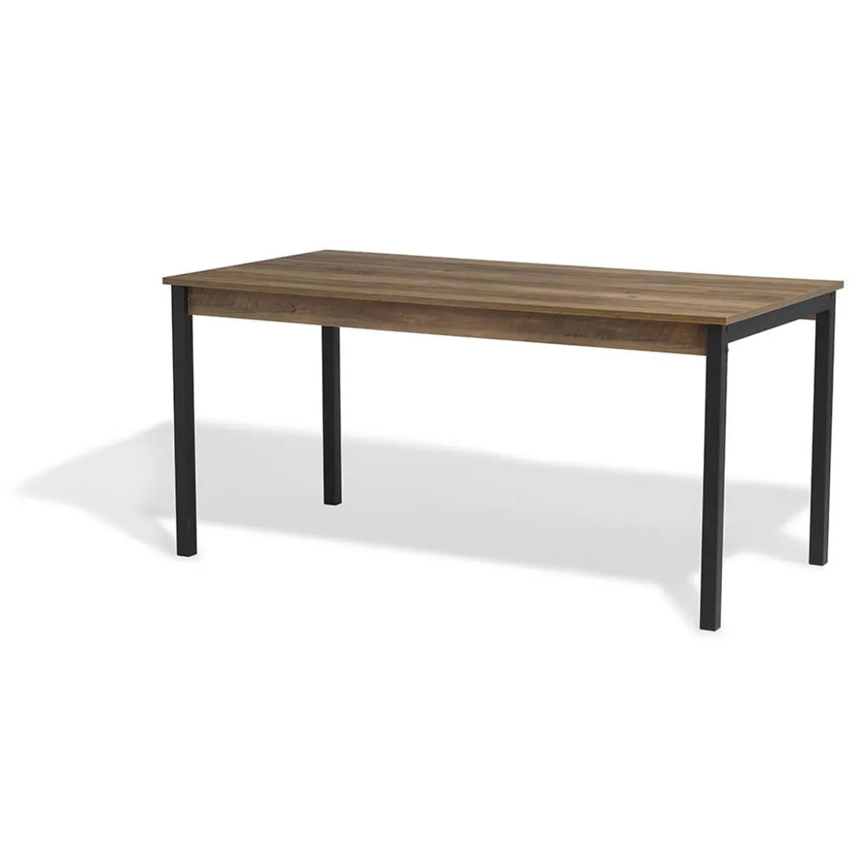 Table repas Chicago naturelle et noire 8 couverts