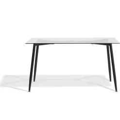 Table repas Gaby noire 6 couverts