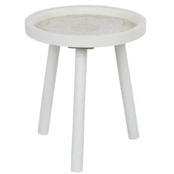 Table ronde bois blanc