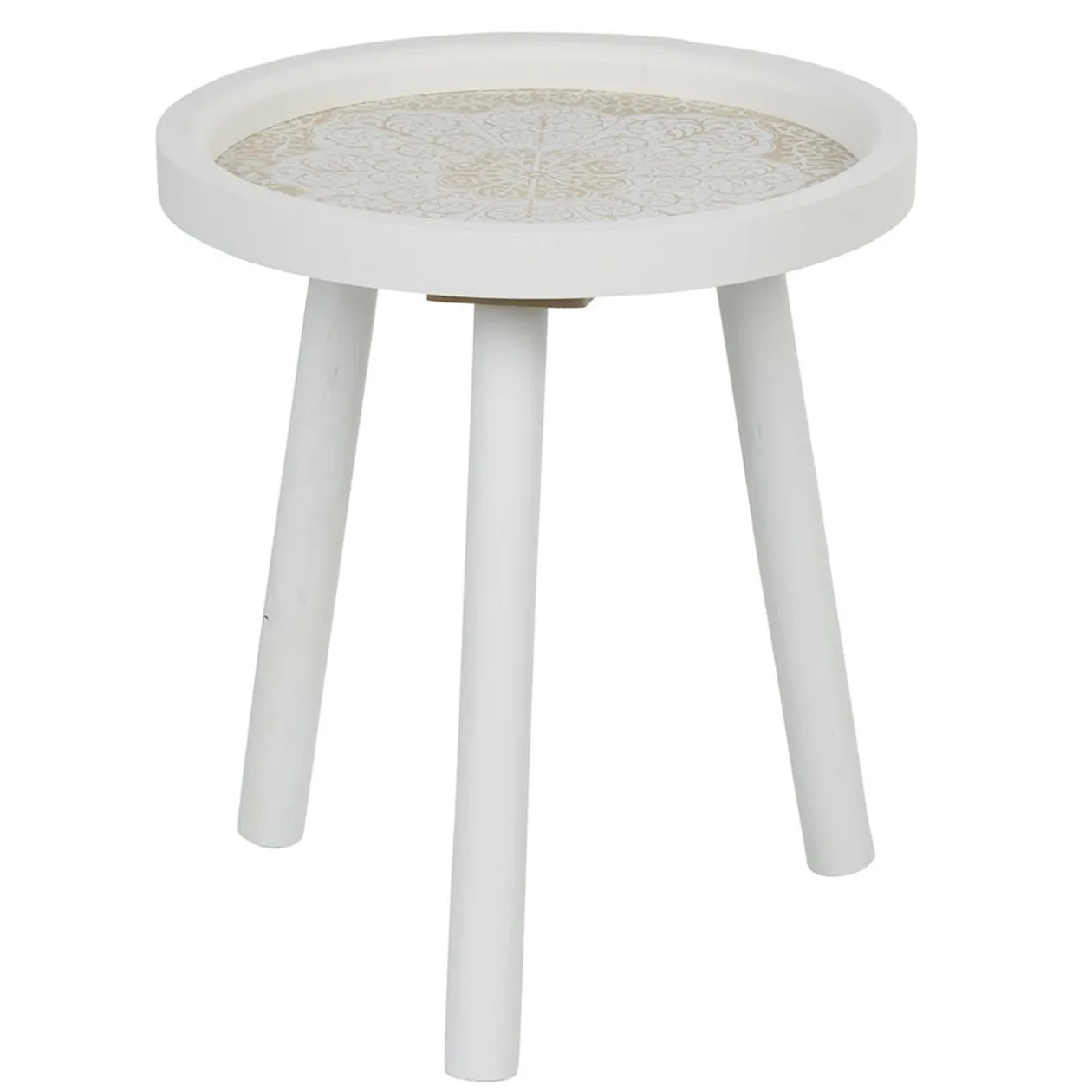 Table ronde bois blanc