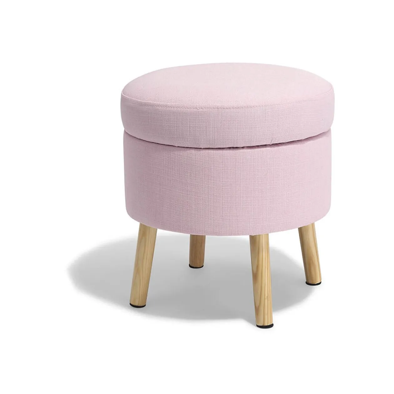 Tabouret avec coffre intégré Joseph rose