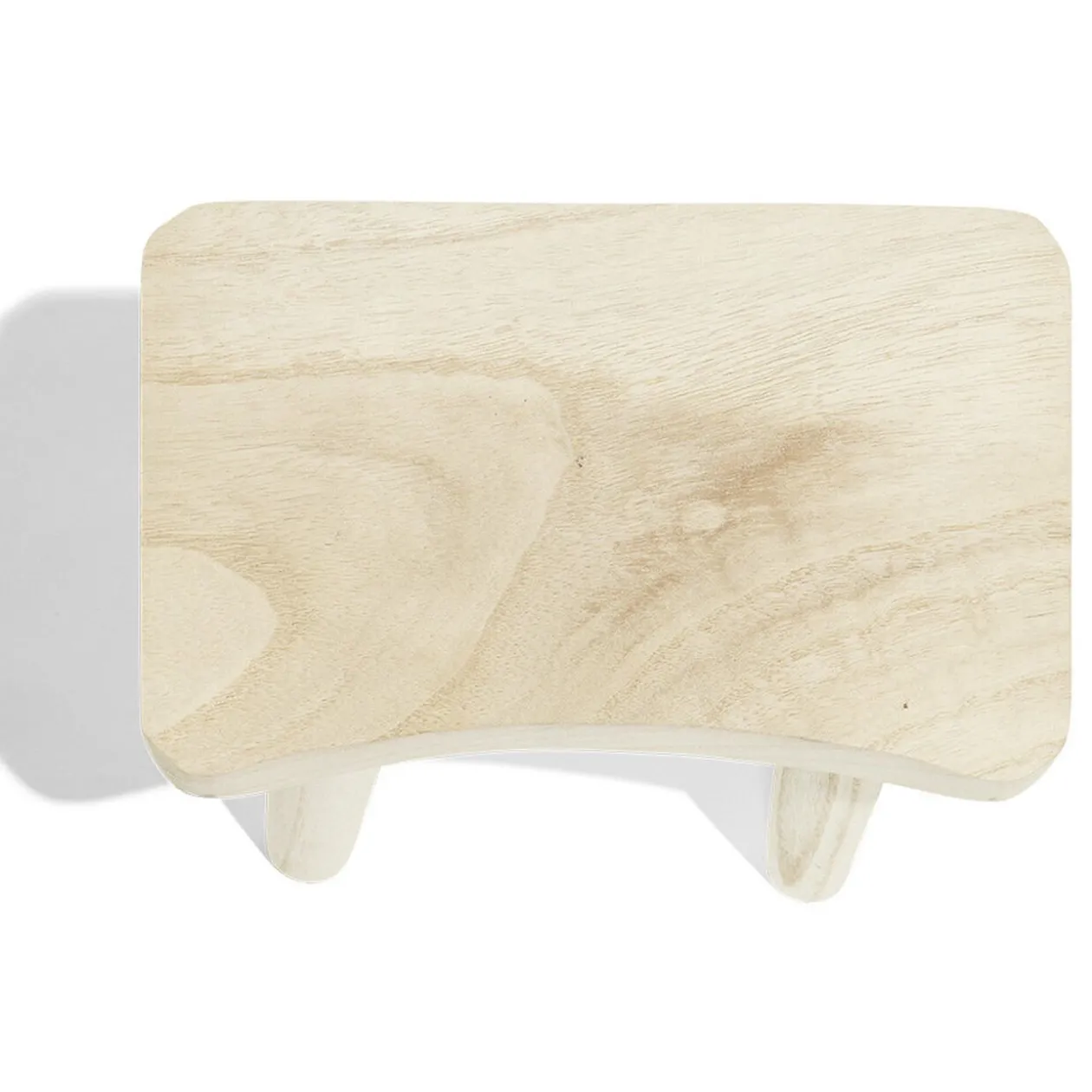 Tabouret bois naturel L27x17xH24cm