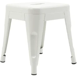 Tabouret carré empilable en métal uni